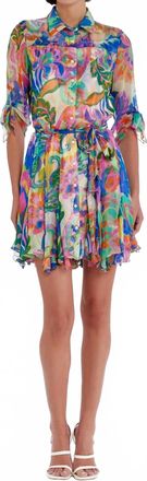 Amanda Uprichard Savannah Dress In Fleetwood Print