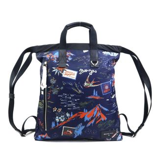 Bally Navy Nylon Backpack (Pre-Owned)