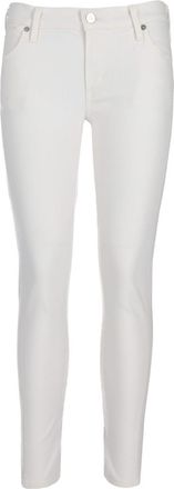Citizens Of Humanity White Skinny Mid Rise Jeans