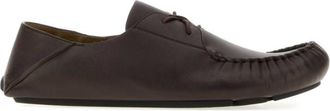 Loewe Dark Brown Leather Lace Ups Shoes