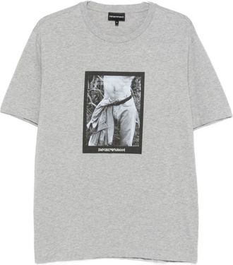 Emporio Armani Capsule T-shirts en Poloshirts Grijs - Heren - T-shirts - Grijs - 2XL - Katoen - Tops