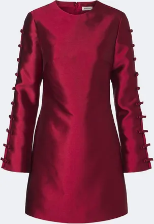 SIMKHAI Fiora bow-detail satin minidress