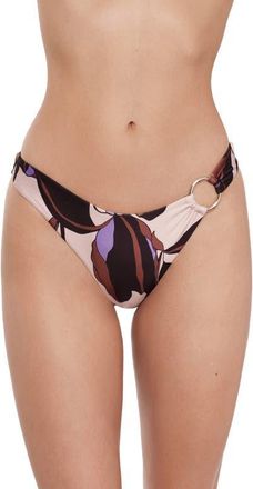 Steve Madden Scoop Front Ring Hipster Bikini Bottoms in Multi at Nordstrom, Size X-Small