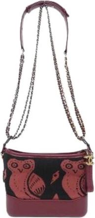Chanel Pre-owned Gabrielle Canvas Calf Shoulder Bag - Pre-owned - Mujer - Rojo - ONE SIZE