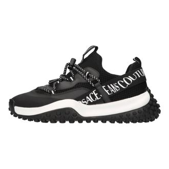 Versace Jeans Couture Schoenen, Heren, Zwart, 44 EU, Leer, Sneakers