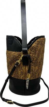 Kempton & Co. Richmond Bucket Bag In Glazed Raffia