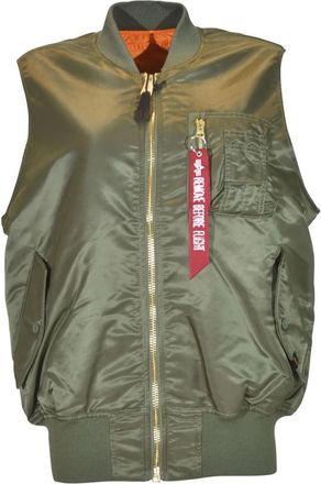 Alpha Industries Coats - Heren - Bodywarmers - Groen - S - Jassen