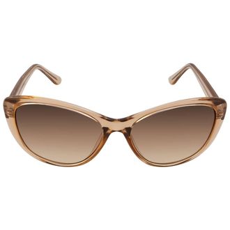 Calvin Klein Brown Gradient Butterfly Ladies Sunglasses CK19560S 270 57