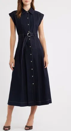 ZOE AND CLAIRE Denim Shirtdress at Nordstrom, Size X-Large