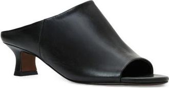 Aquatalia Krava Weatherproof Kitten Heel Sandal in Black Nappa at Nordstrom, Size 10.5
