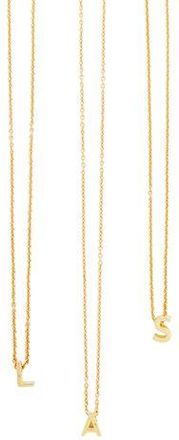8 by YOOX GOLD PLATED 925 MONOGRAM NECKLACE