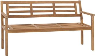 Hhg Banco De Jard&iacute;n Hhg 986, Banco Asiento De Parque Banco De Madera, Madera Maciza De Acacia Certificado Mvg, Sin Cojines