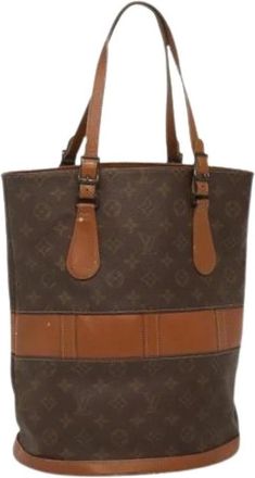 Louis Vuitton Pre-owned Bucket Bags, female, Brown, Size: ONE SIZE Pre-owned Canvas louis-vuitton-bags