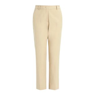 Max Mara Dames, Broeken, Beige, Maat: L