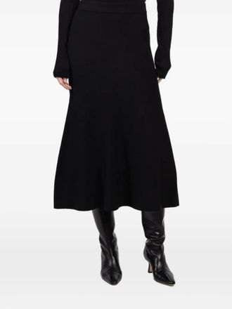 SIMKHAI A-line midi skirt - Nero