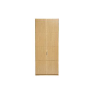 Miliboo Armario Con Perchas Acabado En Madera De Roble L90 Cm Garence