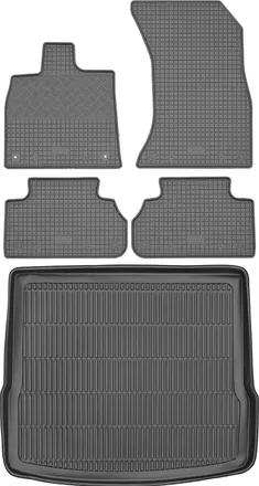 OEM Juego De Alfombrillas De Goma Para Audi Q5 Ii Suv A Partir De 2017 + Alfombrilla Para El Maletero