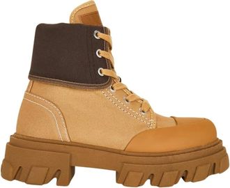 Ganni Stivali stringati con occhielli - - Shoes - Donna - Marrone - 38 EU