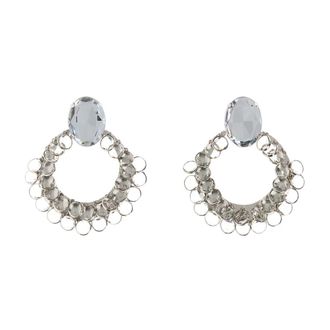 Givenchy Broken Chandelier Clip Oorbellen - Dames - Oorbellen - Grijs - ONE Size - Accessoires