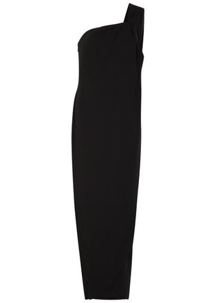 Ronny Kobo Xaden One-shoulder Crepe Maxi Dress - Black - S (UK8-10 / S)
