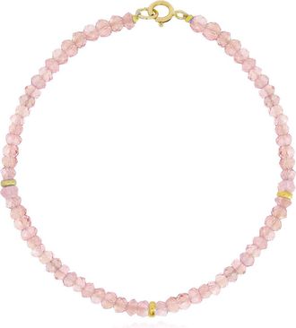 The Lovery Pink Opal Bead Bracelet