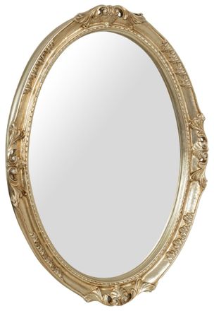 Biscottini International Espejo De Pared De Madera Acabado En Plata Antigua Hecho En Italia