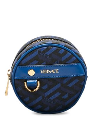 Versace La Greca zip pouch - Blue
