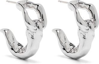 VANN C hoop earrings - women - Brass - One Size - Silver