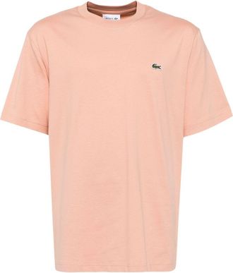 Lacoste logo patch t-shirt - men - Cotton - 5 - Neutrals