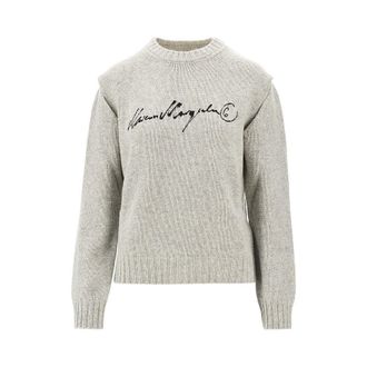 Maison Margiela Calligraphic print sweater Woman S