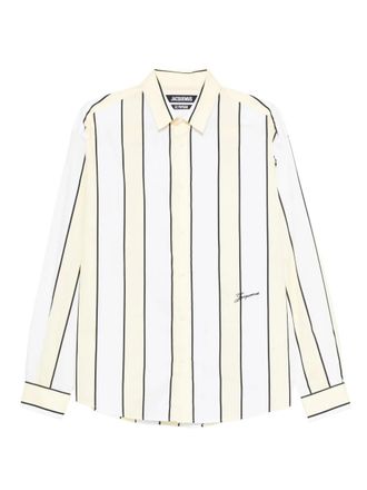 Jacquemus La chemise Simon shirt - men - Cotton - 48 - Yellow