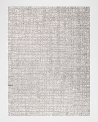 Exquisite Rugs Alpine Hand-Loomed Silver & Ivory Rug, 10 x 14