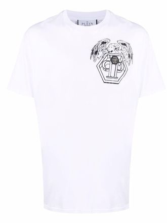 Philipp Plein Hexagon eagle logo-print T-shirt - unisex - Cotton - XXXL - White