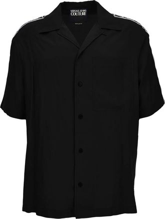 Versace Jeans Couture Stijlvolle Overhemden - Heren - Korte mouwen Overhemden - Zwart - XS - Overhemden