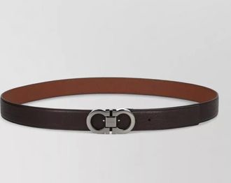 Ferragamo belt adjustable length textured finish design