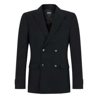 HUGO BOSS Hombre, Trajes, Negro, Talla: L