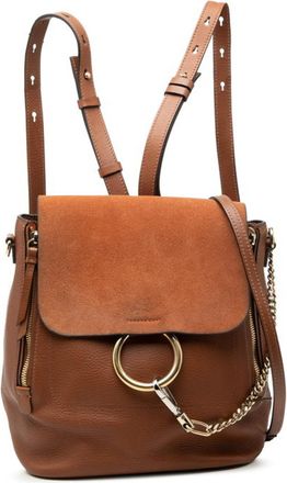 Chlo&eacute; Brown Leather Suede Backpack (Pre-Owned)