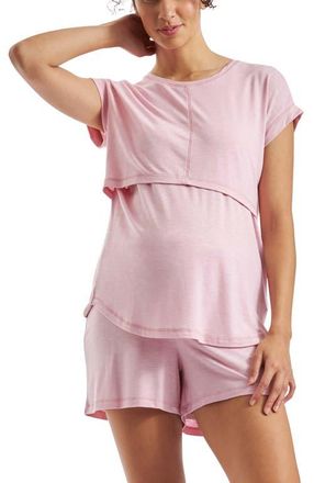 Ripe Dreamy Nursing Tee in Dusty Pink at Nordstrom, Size X-Large Au