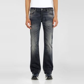 Diesel Bootcut Jeans Low Waist 2007 Zatiny, Black/Dark grey, Button fly