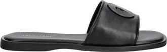 Trussardi Leren Greyhound Sandalen - Dames - Sandalen - Zwart - 38 EU - Leer - Schoenen