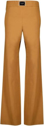 Dolce & Gabbana Dames, Broeken, Geel, Maat: 2XS Wol