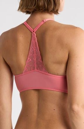 True & Co. True Everybody Lace Back Bra in Cactus Bloom at Nordstrom Rack, Size X-Large