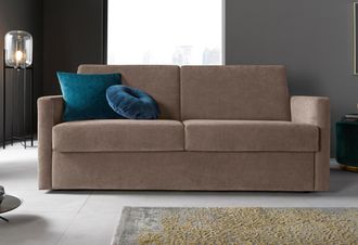 HOME AFFAIRE Schlafsofa »GOLDPOINT 182cm, Dauerschläfer, Liegefläche 140/200 cm,« 3-Sitzer mit Dauerschläfer-Funktion, Bonell-Federkernmatratze