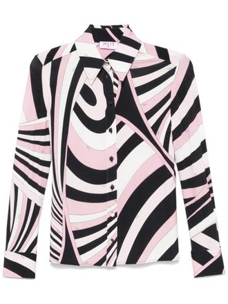 Pucci Camicia con stampa Iride - Rosa