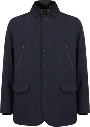 People of Shibuya Travel Jacket met Primaloft Isolatie - Heren - Regenjassen - Blauw - L - Jassen