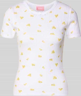 Jack & Jones T-Shirt mit Schleifen-Detail Modell ELIZA in Weiss, Gr&ouml;&szlig;e XL