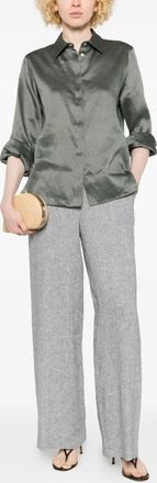 PESERICO Womens Elasticated-Waistband Trousers Ss26 W