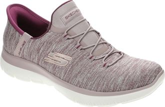 Skechers Womens Hands Free Slip-ins Summits-Everyday Set Sneaker, Burgundy, 6.5 UK