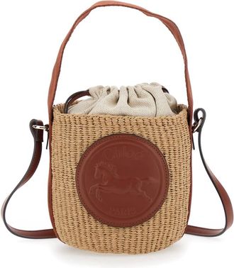 Chlo&eacute; Tassen, Dames, Bruin, ONE Size, Bruine Bucket Bag met Schouderband