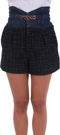 Pinko Pinko, Dames, Korte broeken, Blauw, Maat: W28